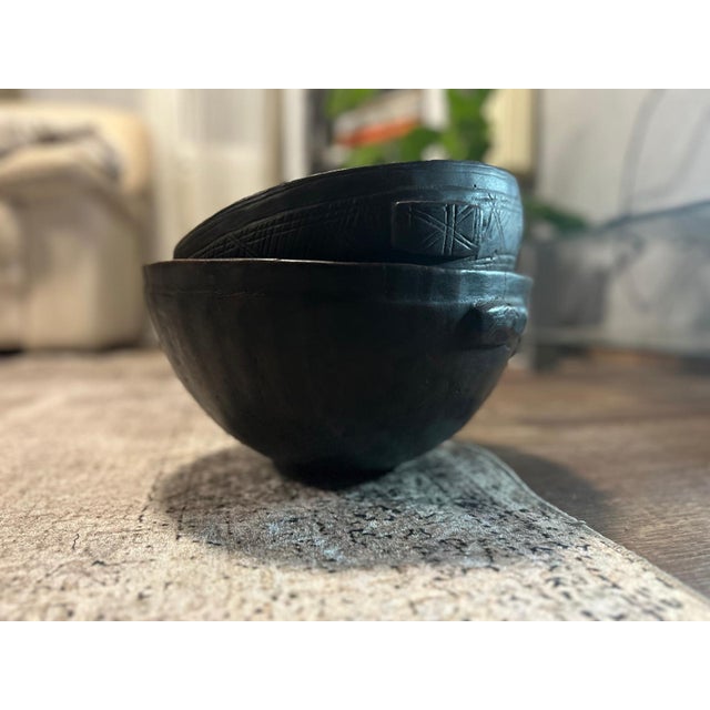 Vintage Tuareg Calabash Bowl, 2010s For Sale - Image 4 of 7