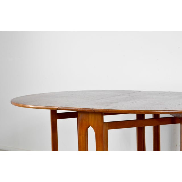 Brown Mid-Century Modern Drop Leaf Teak Table from Jentique, 1960s For Sale - Image 8 of 11