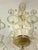 Green and Gold Murano Glass Chandelier, 1990s For Sale - Image 3 of 14