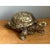 Hollywood Regency Vintage Gold Painted Wood Turtle Figure For Sale - Image 3 of 12