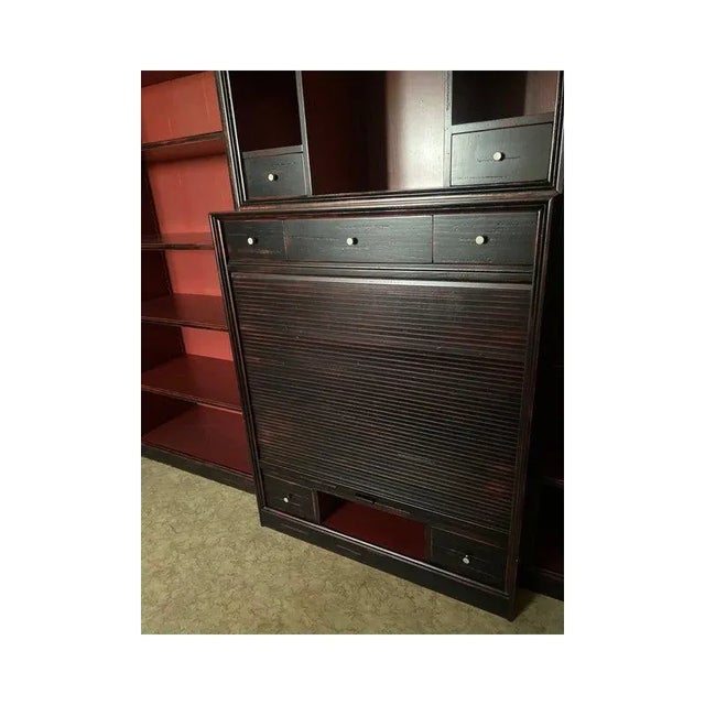 Italian Bookcase with TV Shelf by Simoeng, 1980s For Sale - Image 6 of 13