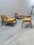 Fantastic set consisting of two “hunting chair” lounge chairs with ottoman in solid oak wood by heinz heger for pgh...