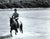 1980s photograph of a shirtless man horseback in the ocean on a Caribbean island. Unsigned and has a blank back. Combined...