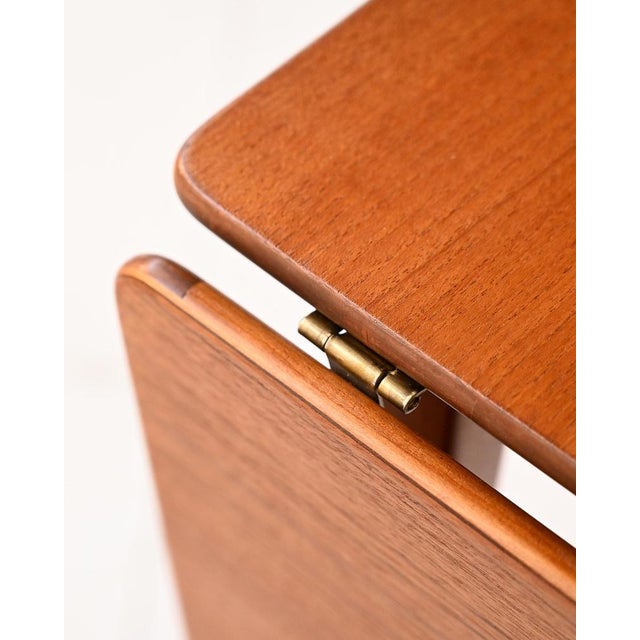 Teak Desk with Drop-Leaf, 1960s For Sale - Image 10 of 12