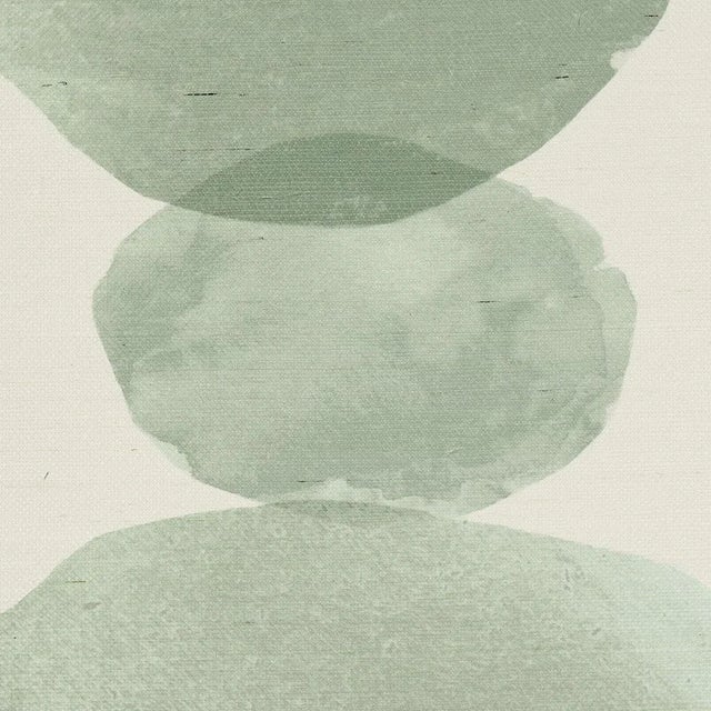 Contemporary Schumacher X Backdrop Hyperion Sisal Wallpaper In Soft Green For Sale - Image 3 of 4