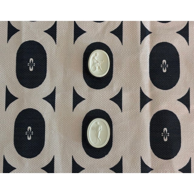 Antique Grand Tour Plaster Intaglios by Giovanni Liberotti - A Pair For Sale - Image 9 of 12