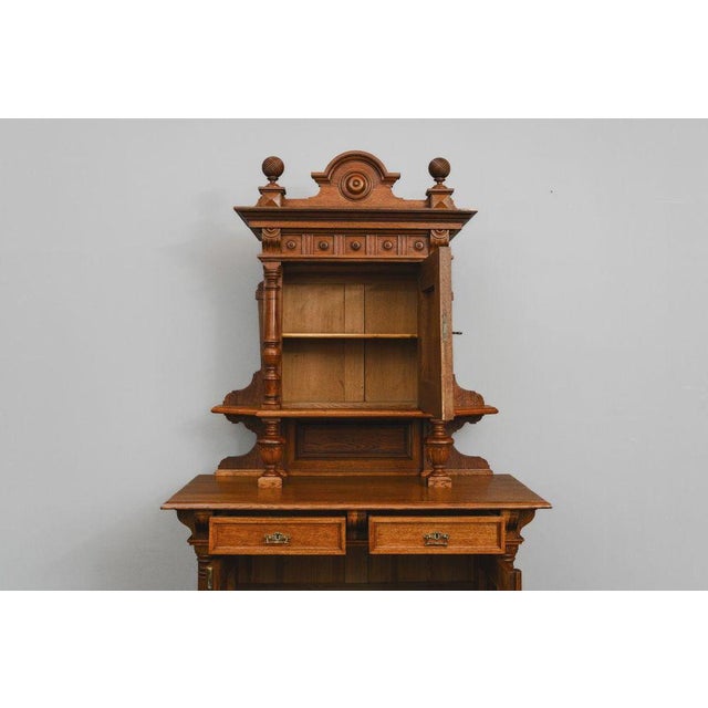Gründerzeit Cupboard in Oak, 1800s For Sale - Image 12 of 18