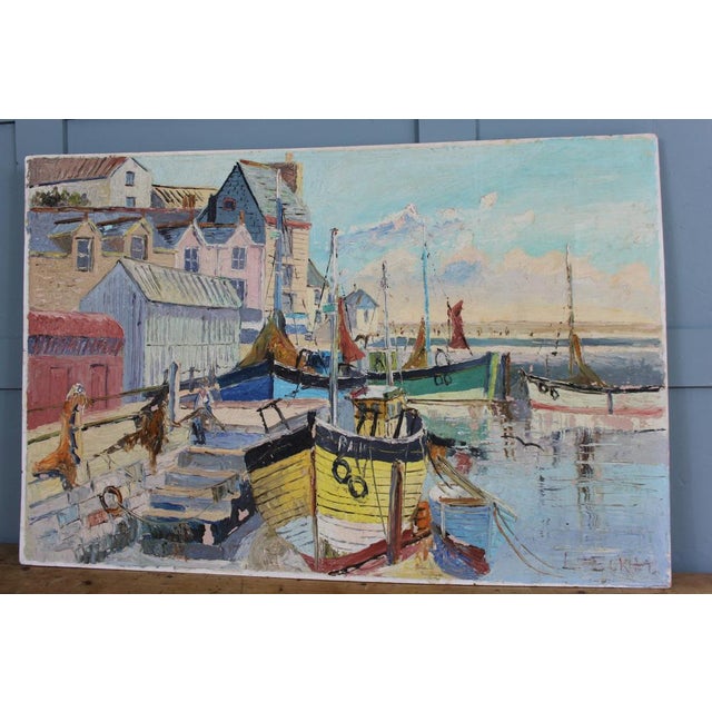 French Riviera, 1960s, Oil Painting For Sale - Image 7 of 10