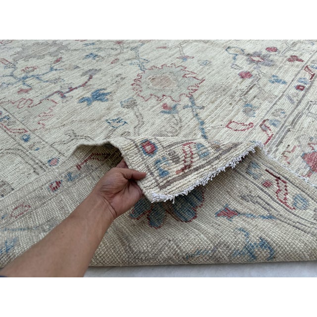 8.8x9.11 Oushak Carpet For Sale - Image 4 of 9