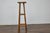 Rustic 1920s English Walnut Faux Bamboo Stand with Rattan Top and Two Shelves For Sale - Image 11 of 12