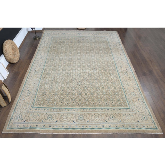 Vintage Persian Hand-Knotted area rug is a semi-antique vintage area rug. The '70s Eastern region of Anatolian's unique...