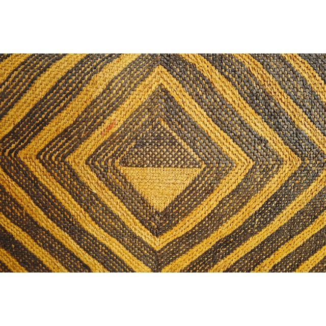 Kuba Grass Textile Pillow For Sale - Image 4 of 5
