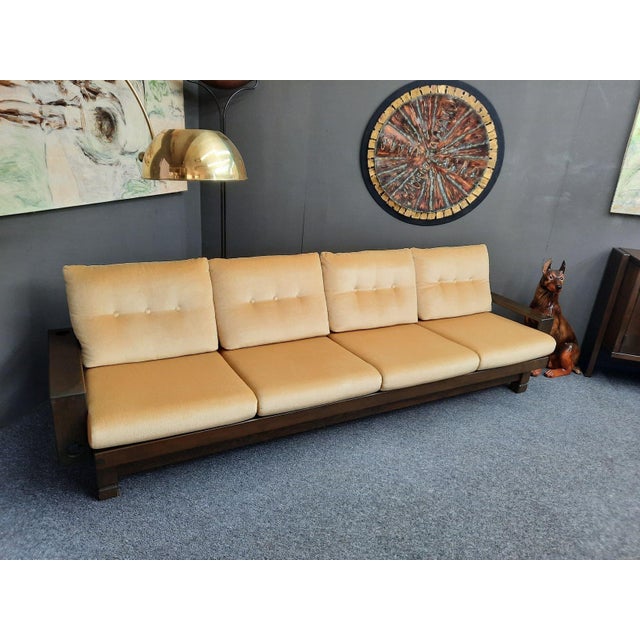 1970s Brutalist Four-Seater Sofa by Klaus Rausch, 1960s For Sale - Image 5 of 18