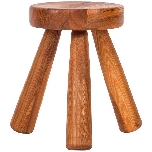 Brown Stool by Ingvar Hildingsson, Sweden, 1970s For Sale - Image 8 of 8