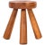Brown Stool by Ingvar Hildingsson, Sweden, 1970s For Sale - Image 8 of 8