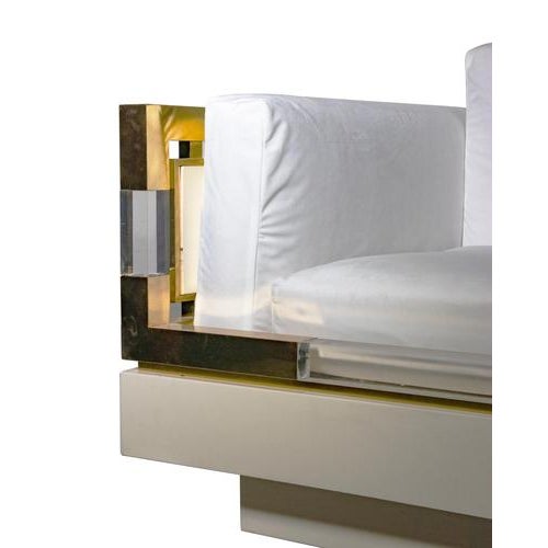 Vintage White Sofa by Charles Hollis Jones, 1970s For Sale - Image 3 of 7