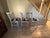 Rustic Farmhouse Whitewash Bar Stools W/ Cowhide Upholstered Seats Set of 3 For Sale - Image 12 of 12