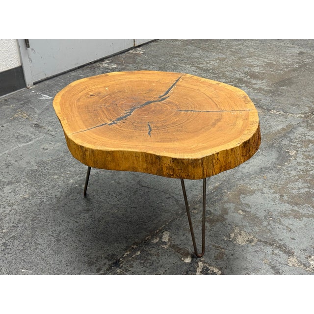 Wood Live Edge Wood Slab Coffee Table For Sale - Image 7 of 12