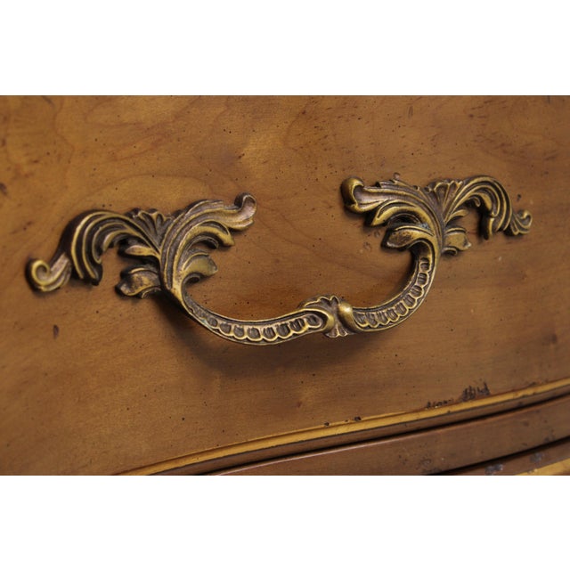 Vintage French Provincial Mahogany Marble Top Dresser For Sale - Image 11 of 18