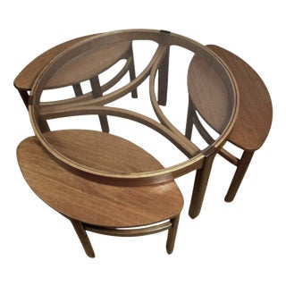 Mid-Century Vintage Teak Trinity Coffee Table from Nathan, 1960s, Set of 4 For Sale