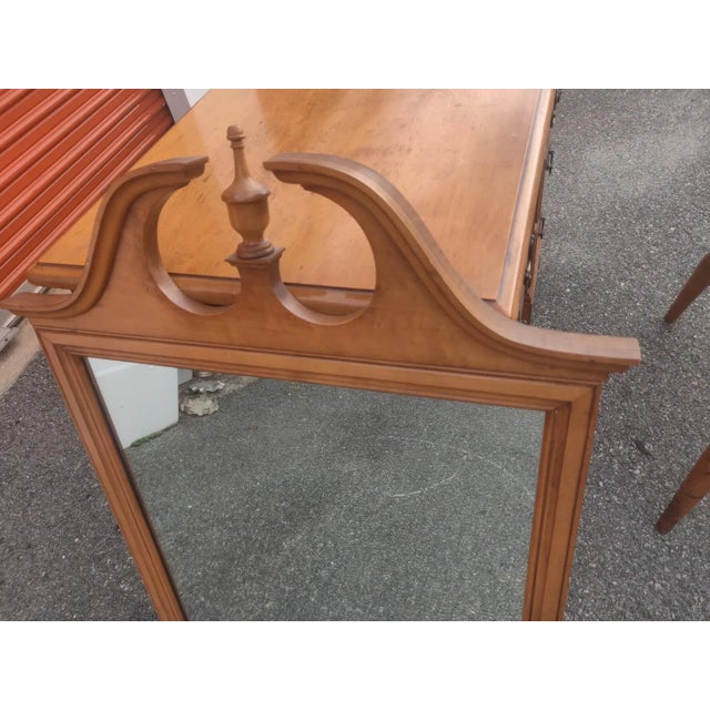 American Early 20th Century Solid Maple Colonial Vantiy Dresser – Chippendale Style For Sale - Image 3 of 12