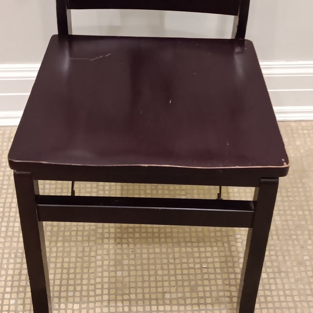Brown Late 20th Century French Style Folding Side/Accent Chair For Sale - Image 8 of 18