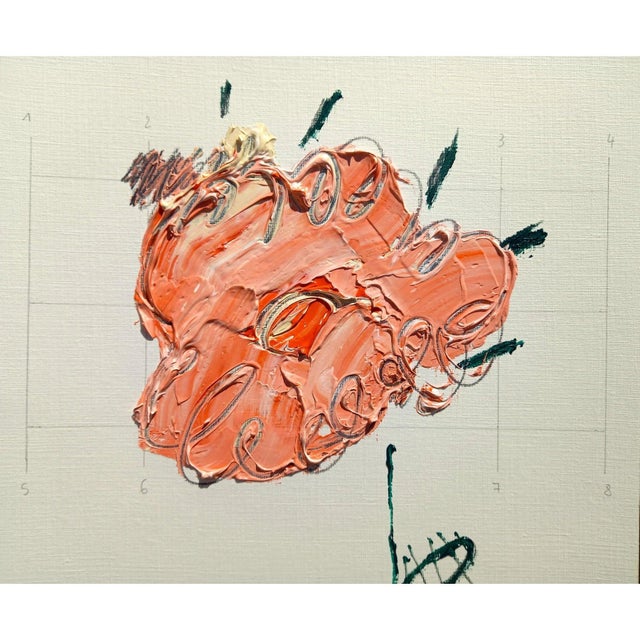 Contemporary Set of 3 - Organic Modern Minimalist Flower Studies | Botanical Paintings | Herbarium Wall Art | Unframed For Sale - Image 3 of 7