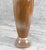 Ceramic Vintage Art Deco Ceramic Brown & Tan Bullet Vase For Sale - Image 7 of 9