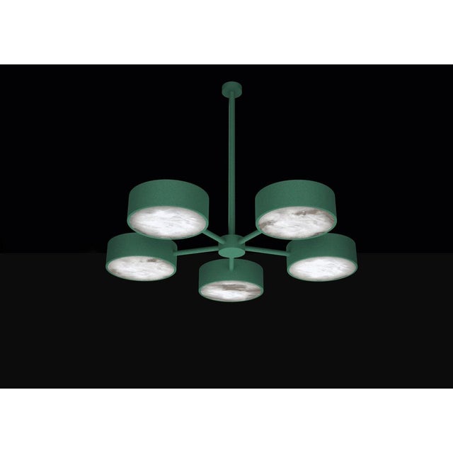 Chaos freedom green metal chandelier by alabastro italiano dimensions: d 97 x w 100 x h 84.5 cm. Materials: white...