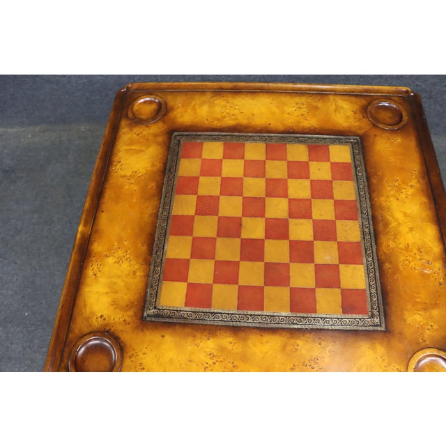 Theodore Alexander Walnut Game Table For Sale - Image 15 of 16