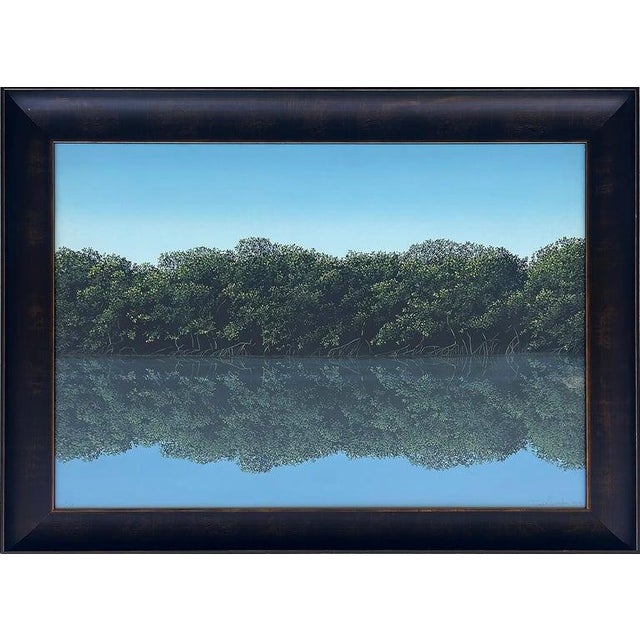 Blue Original Tomas Sanchez "Orilla" Lithograph, Signed, Dated Artist Proof For Sale - Image 8 of 12