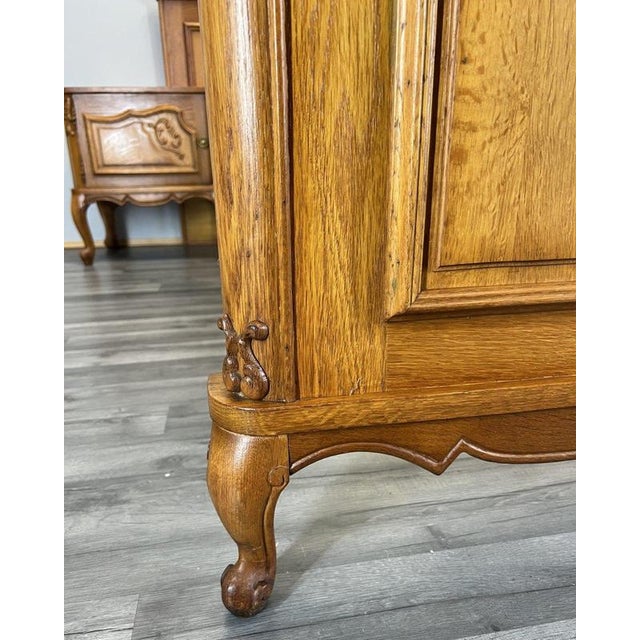 Vintage French Louis XVI Double Bed Frame with Bedside Tables For Sale - Image 6 of 15