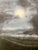 Modern Original Oil Painting of Moon at Dusk Landscape For Sale - Image 3 of 6