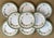 1930s Early 20th Century Minton Porcelain Chinoiserie Dinner Plates Decorated With Vases and Flower Garlands - Set of 9 For Sale - Image 5 of 18