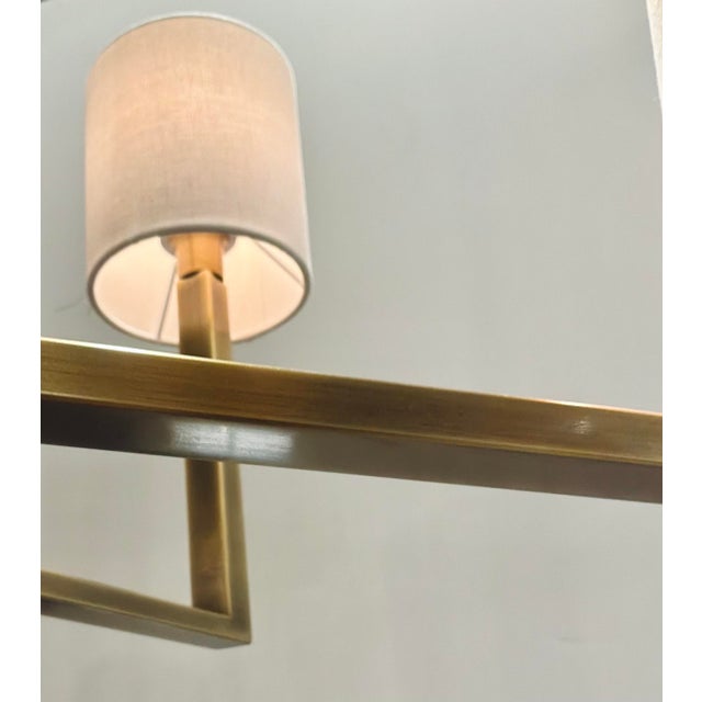 2020s Currey & Company Modern Travertine Commune Chandelier For Sale - Image 5 of 6