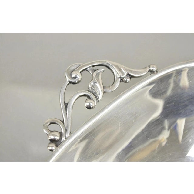 Vintage Denmark Gidom Fraberg Designed Silver Plated Trinket Candy Dish. Circa Mid 20th Century. Measurements: 2" H x...