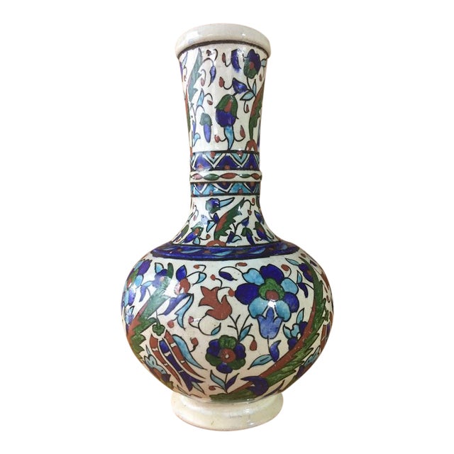 Middle Eastern HandPainted Glazed Pottery Chairish