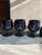 Vintage Black Onyx Glass Mini Goblets- Set of 6 For Sale - Image 4 of 5