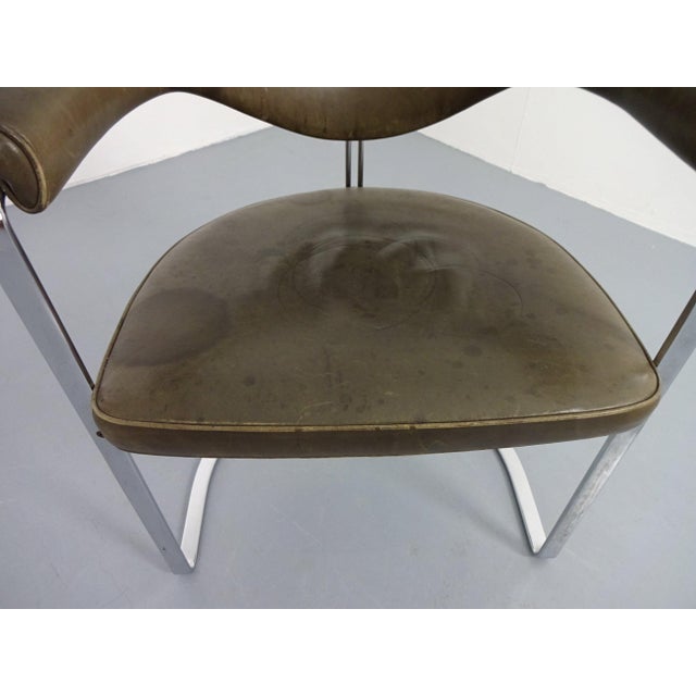 Model 6911 Armchair in Leather by Horst Brüning for Kill International, Germany, 1968 For Sale - Image 12 of 15