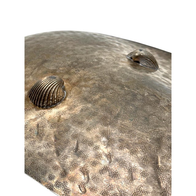 Silver-Plated Shell Shaped Great Bowl / Centerpiece, Renato Raddi, Italy 1970s For Sale - Image 17 of 18