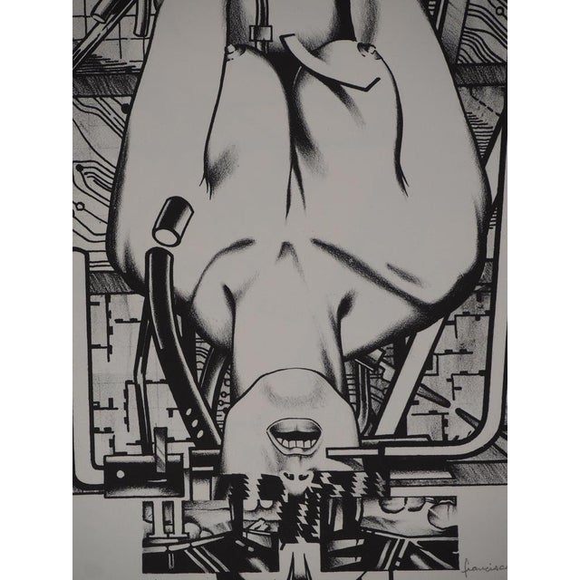 Francisco Melo, Nu féminin futuriste (Nude), Lithograph For Sale - Image 5 of 8
