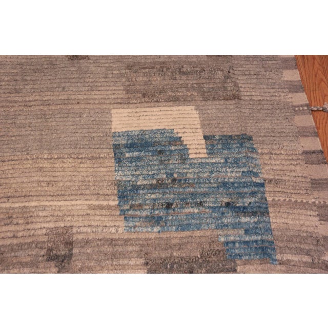 Textile Contemporary Abstract Area Rug For Sale - Image 7 of 9