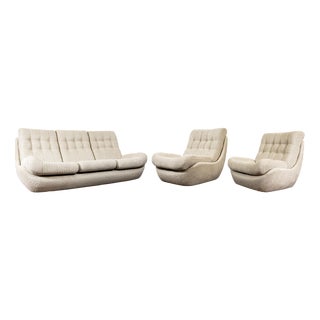 Space Age Atlantis Living Room Set, Former Czechoslovakia, 1970s, Set of 3 For Sale