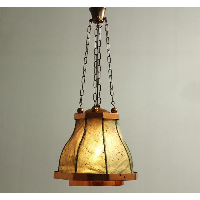 Copper Vintage Swedish Copper Pendant Lamp, 1950s For Sale - Image 8 of 17