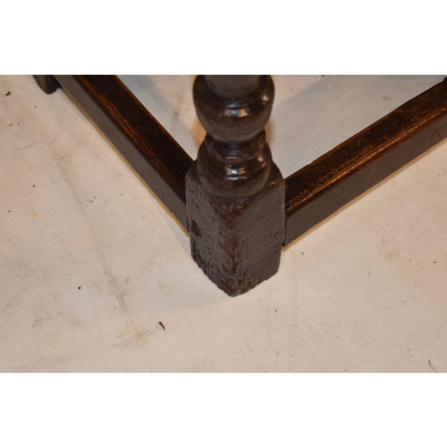 17th Century Oak Joint Stool From England For Sale - Image 9 of 15