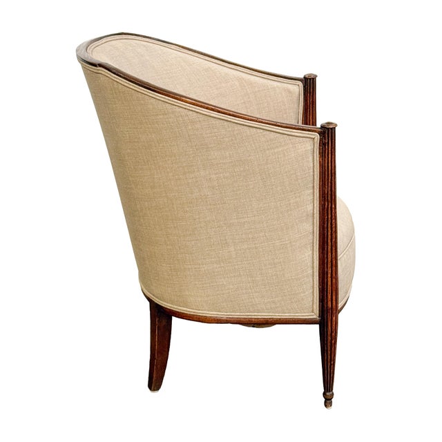 Wood Pair of French Lounge Chairs in the Art Deco Style (Individually Priced) For Sale - Image 7 of 15