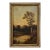 Antique Sunset Landscape With Lake and Cows, Oil on Canvas For Sale