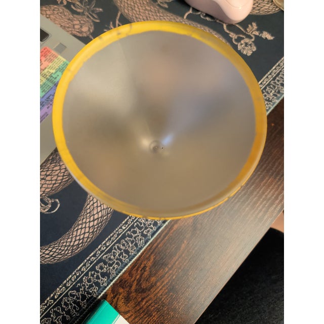 Art Deco Vintage Tiffin Hand Painted Frosted Candy Dish For Sale - Image 3 of 4