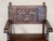 Brown 19th Century Spanish Colonial Altar Carved Armchairs With Wood Seat & Back For Sale - Image 8 of 11