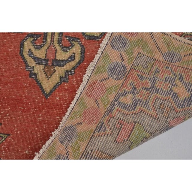 Handmade wool carpet in Turkish Anatolia , Vintage Oushak Rug,Turkish Vintage Anatolian Rug, Handmade wool Rug . One Of...